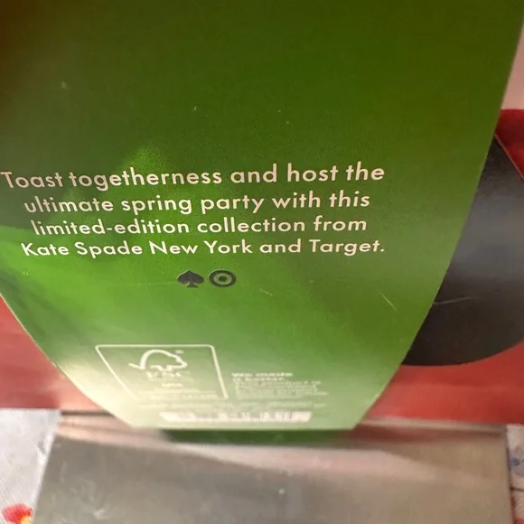 Kate Spade Green and White Favor Bag set of 6 - Picture 3 of 3